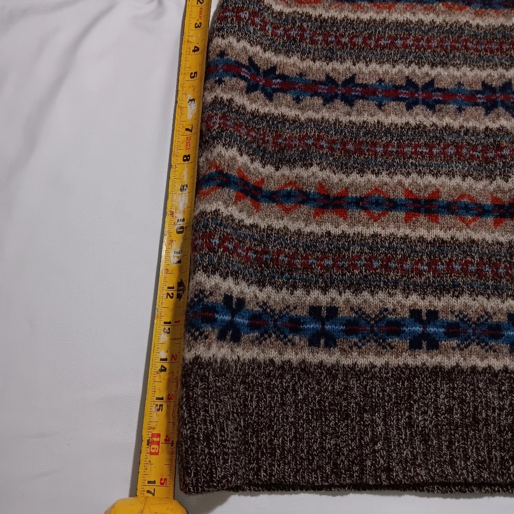 Mens vintage grandpa sweater vest 100%wool only one defect as pictured XXL - Picture 13 of 16